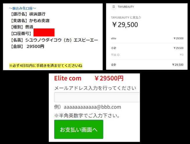 Elite.comの参加費用は29,500円